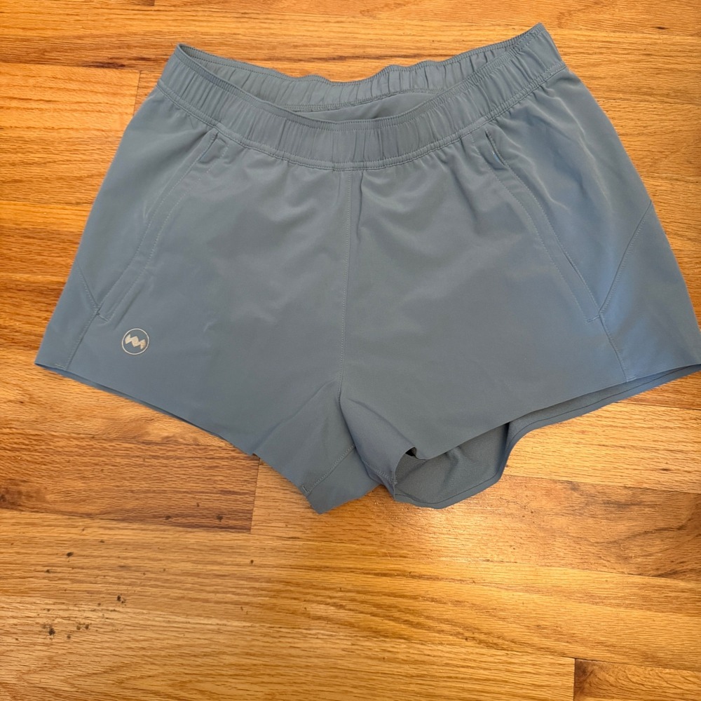 Janji Running Shorts Women XS Blue AFO Middle Athletic Gym Workout